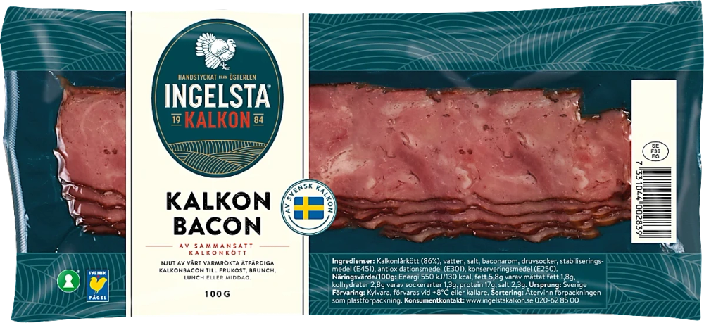 Erbjudanden på Kalkonbacon (Sverige/Ingelsta Kalkon) från Coop X:-TRA för 13,90 kr