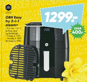OBH Easy fry 3-I-1 steam+