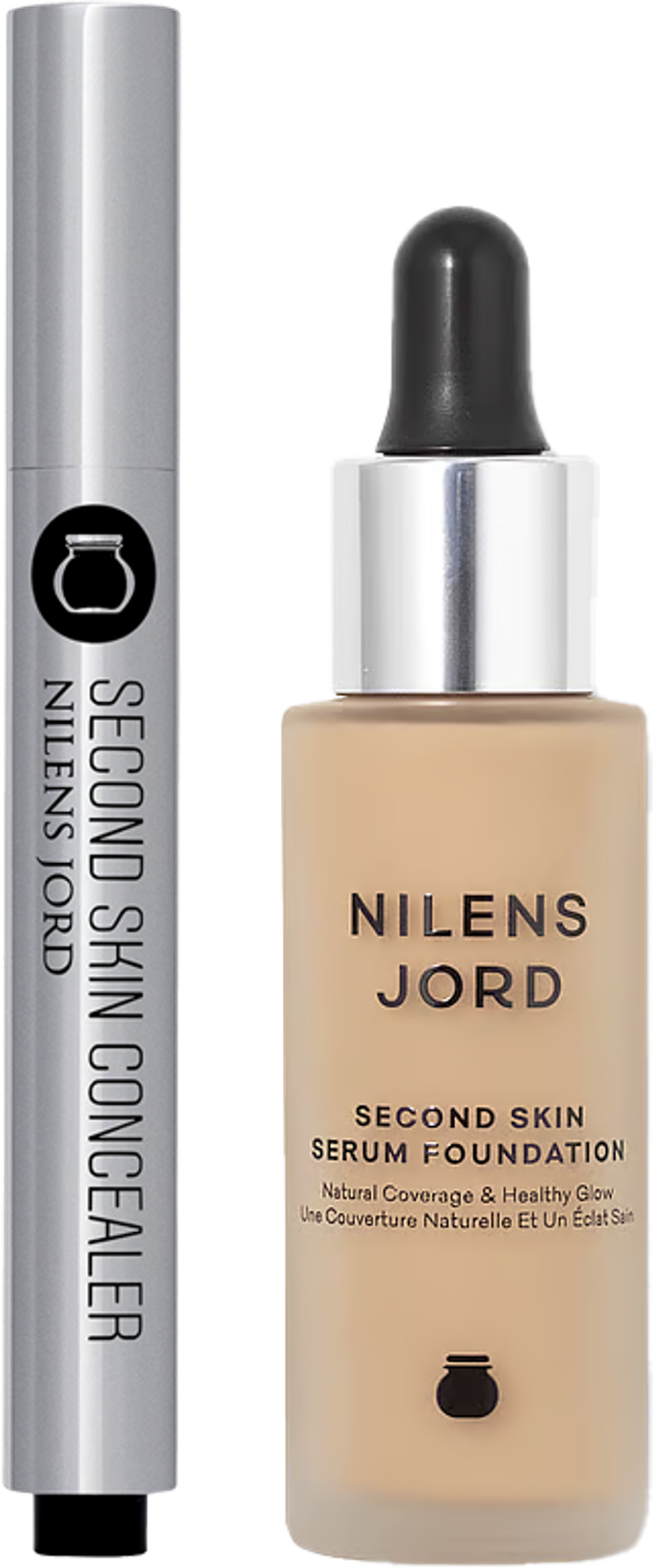 Tilbud på ALT NILENS JORD SECOND SKIN SERUM FOUNDATION OG CONCEALER (Nilens Jord) fra Matas til 194,95 kr.