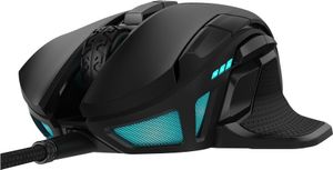 CORSAIR Gaming NIGHTSWORD RGB FPS/MOBA - Mus - optisk - 8 knapper - kablet - USB - sort