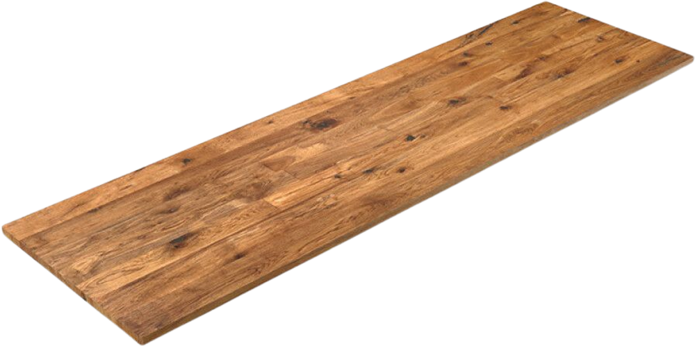 Tilbud på Benkeplate Interbuild Oak Rustic 26X635X3600Mm (INTERBUILD) fra BAUHAUS til 3 195 kr