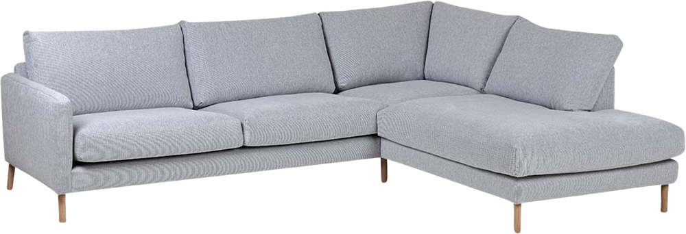 Tilbud på Sabia Sofa M. Open-end, Lysegrå (Højrevendt) 78 Cm 260 Cm fra My Home Møbler til 9.099 kr.