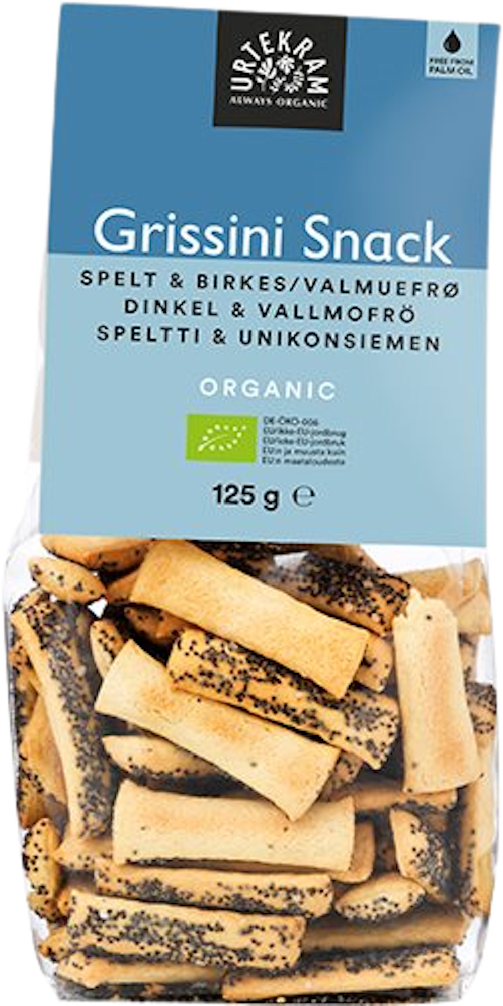 Tilbud på Grissini snack Øko spelt & (Urtekram) fra Helsam til 22,95 kr.