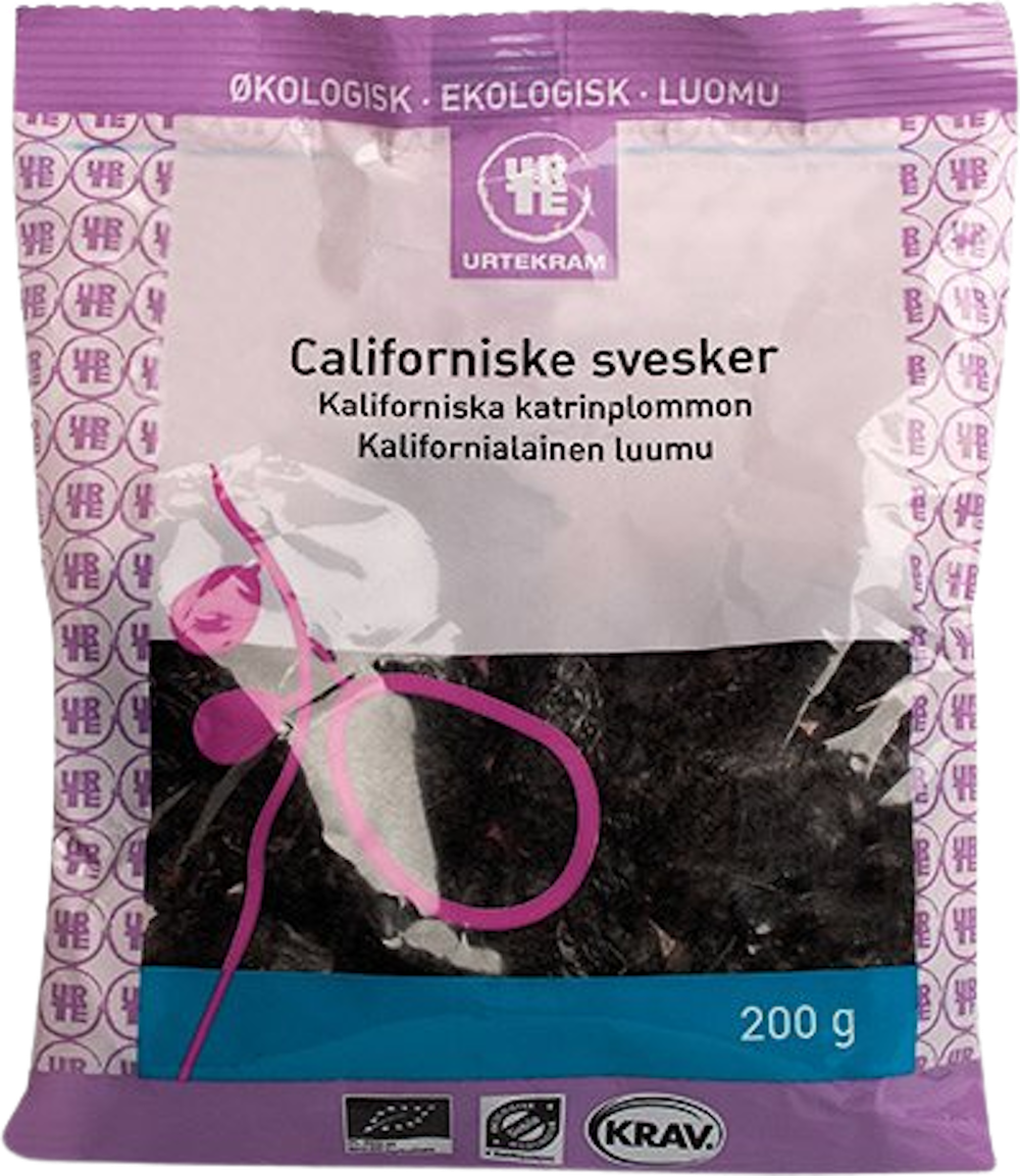 Tilbud på Svesker californiske Øko (Urtekram) fra Helsam til 47,95 kr.