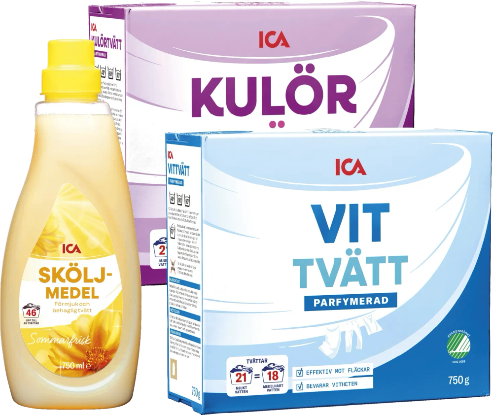 Erbjudanden på Tvättmedel, sköljmedel (ICA) från ICA Maxi Stormarknad för 60 kr