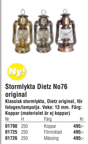 Stormlykta Dietz No76 original