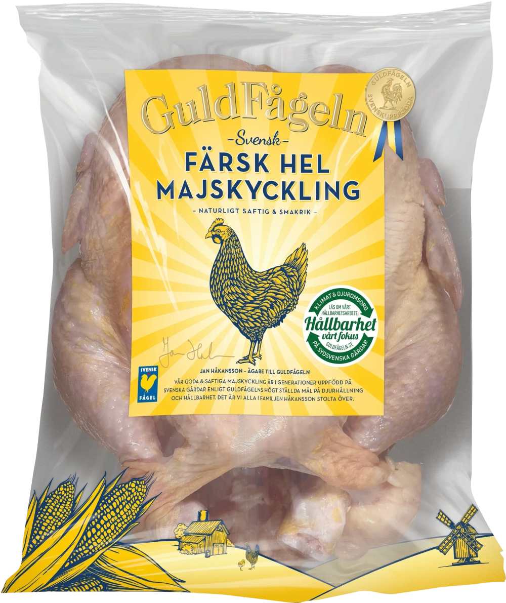 Erbjudanden på Majskyckling (Guldfågeln) från ICA Nära för 69 kr