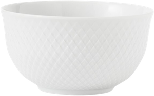 Rhombe Skål Ø13 cm, Hvid (Lyngby Porcelæn)