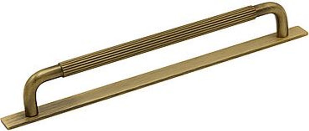 Tilbud på HELIX STRIPE Håndtak m/bakplate 233 mm (C/C:224), Antikk bronse fra Flisekompaniet til 307 kr