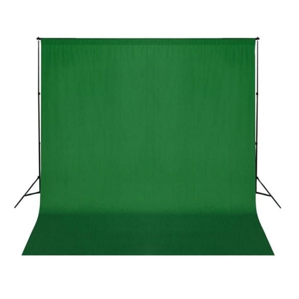 Tilbud på Fotobaggrund i bomuld grøn 300 x 300 cm chroma key fra Boligcenter.dk til 182 kr.