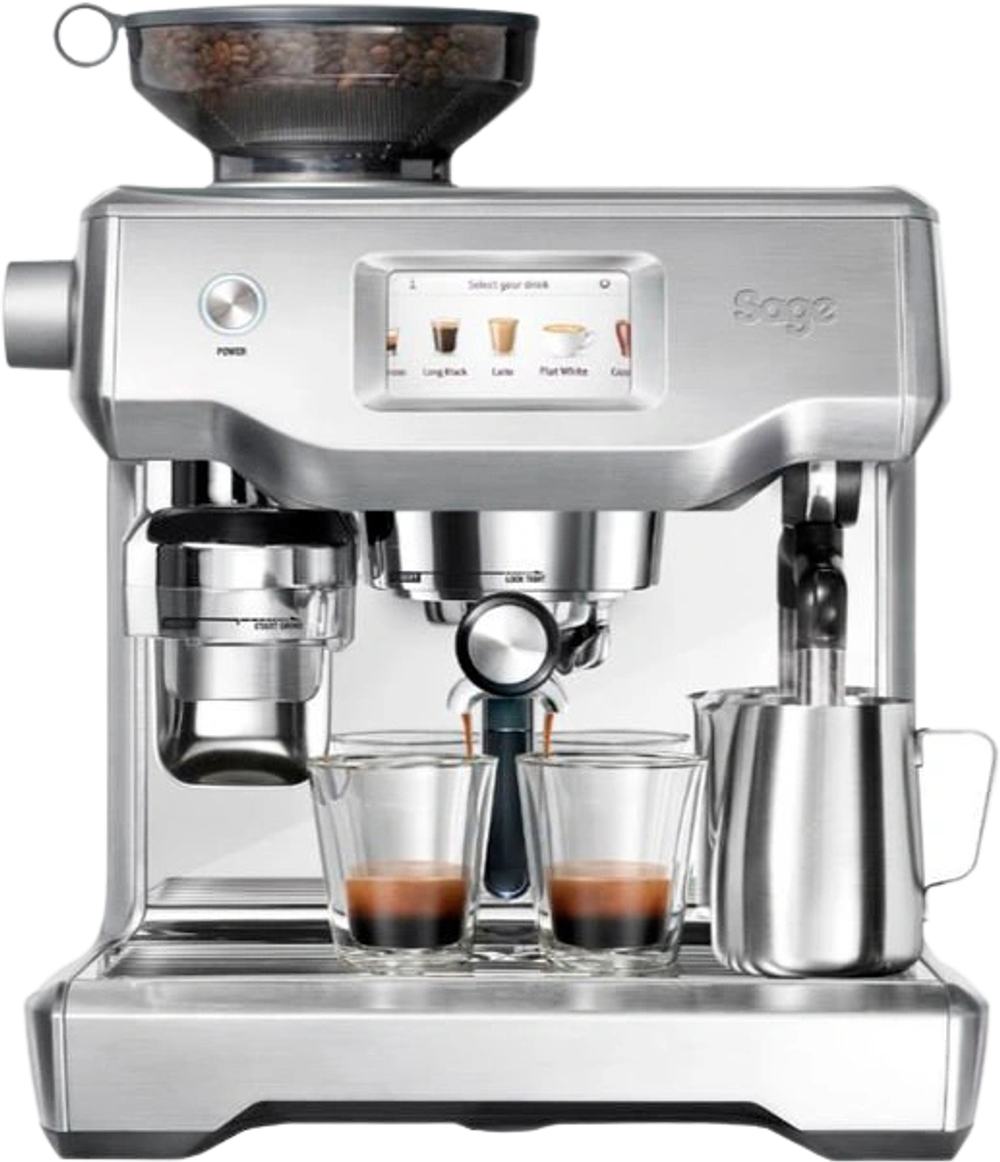 Tilbud på Sage The Oracle Touch espressomaskine stål SES 990 BSS (SAGE) fra Kop & Kande til 14.999 kr.