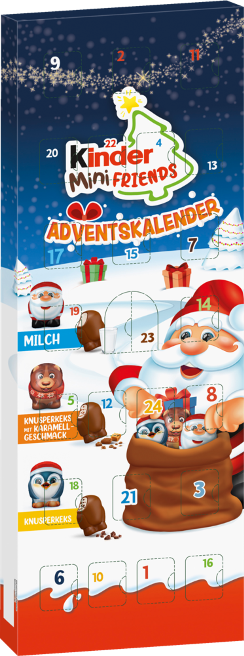 Tilbud på Ferrero Kinder Mini Friends Kalender fra Fleggaard til 59,99 kr.