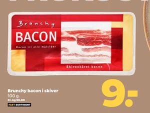 Brunchy bacon i skiver