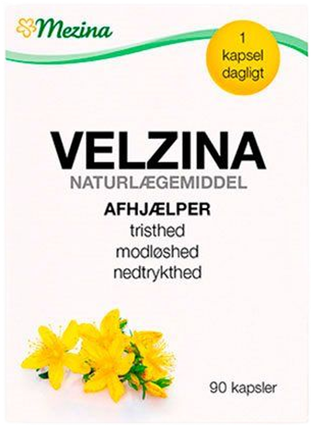 Tilbud på Velzina hypericum 143-333 mg (Mezina) fra Helsam til 269,95 kr.