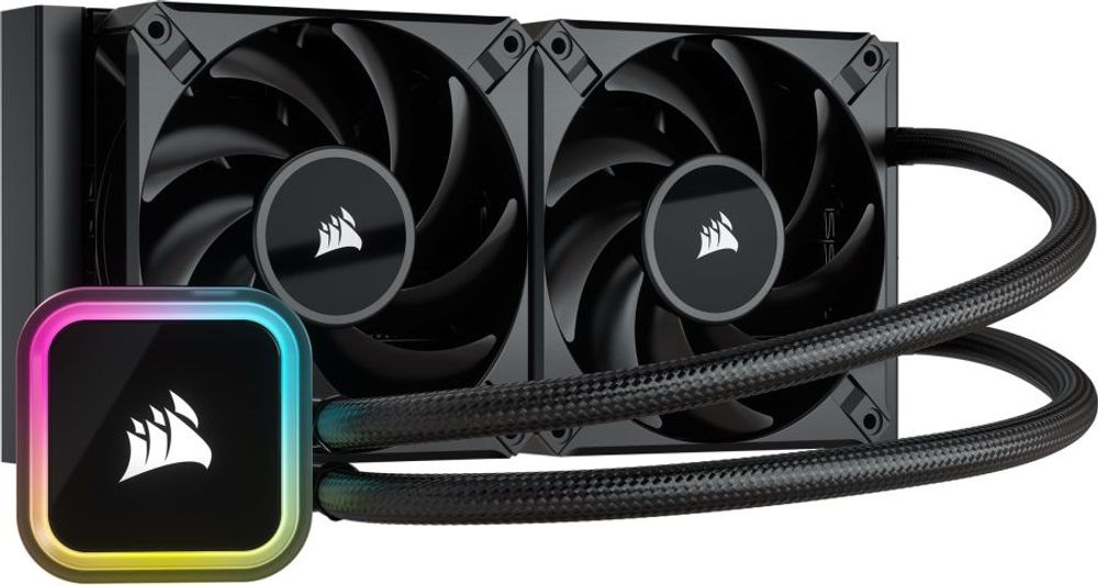 Tilbud på CORSAIR iCUE H100i RGB ELITE - Processors flydende kølesystem - Radiatorstørrelse: 240 mm - (for: LGA1156, LGA1155, LGA2011, LGA1150, LGA2011-3, LGA11 fra ComputerSalg til 1.143 kr.