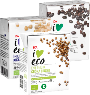 Ekologiska bönor, kikärtor, linser (ICA I Love Eco)