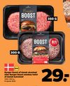 Burger Boost af dansk oksekød eller Burger Boost smokey twist af dansk kalvekød