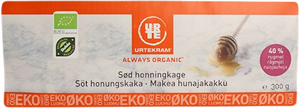 Tilbud på Honningkage sød Øko (Urtekram) fra Helsam til 35,95 kr.