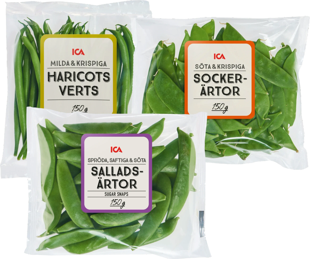 Erbjudanden på Socker-, salladsärtor, haricots verts (ICA) från ICA Kvantum för 20 kr