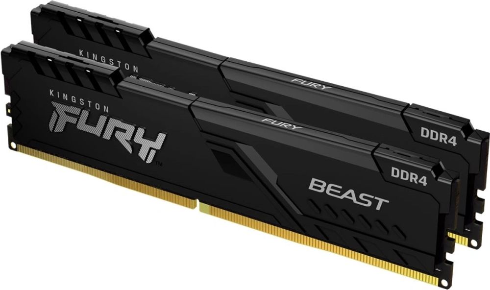 Tilbud på Kingston | FURY Beast - DDR4 - sæt - 16 GB: 2 x 8 GB - DIMM 288-PIN - 3200 MHz / PC4-25600 - CL16 - 1.35 V - ikke bufferet - ikke-ECC - sort fra ComputerSalg til 275 kr.