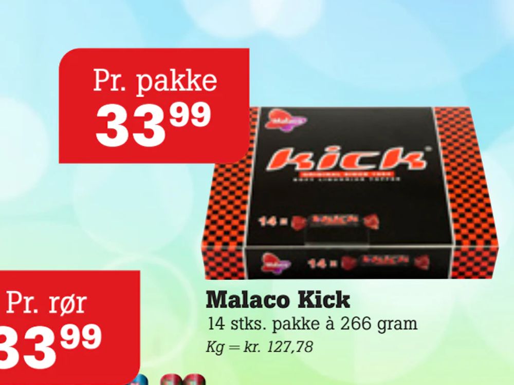 Tilbud på Malaco Kick fra Poetzsch Padborg til 33,99 kr.
