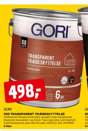 505 TRANSPARENT TRÆBESKYTTELSE