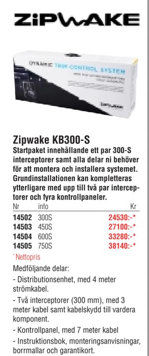 Zipwake KB300-S