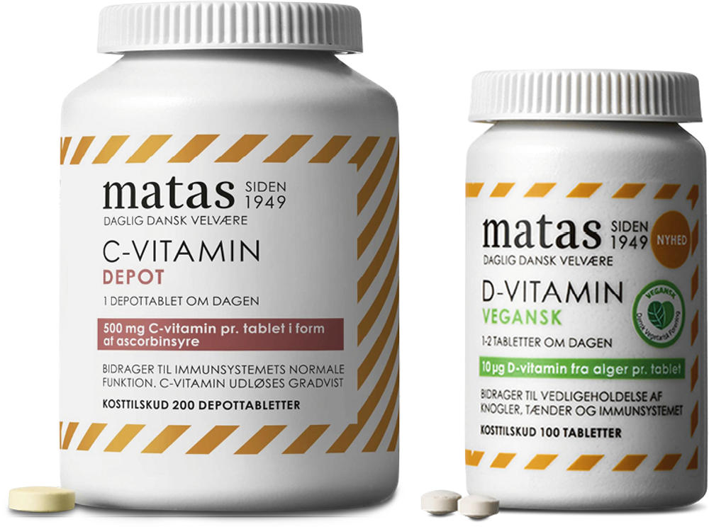 Tilbud på Udvalgt Matas striber vitaminer (Matas Striber) fra Matas til 59,96 kr.