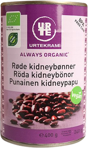 Kidneybønner røde i dåse Øko (Urtekram)