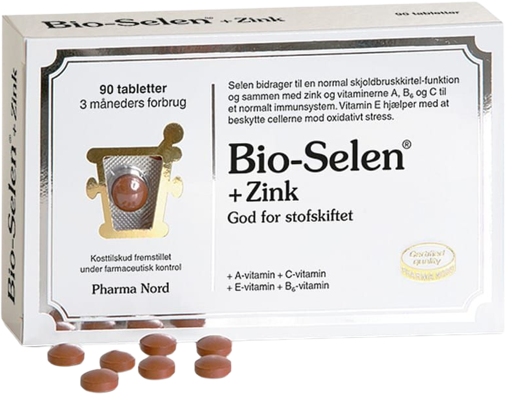 Tilbud på Pharma Nord Bio-Selen + Zink 90 tabl. fra Matas til 194,95 kr.