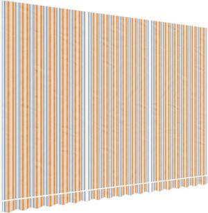 vidaXL Erstatningsduk for markise flerfarget stripe 4,5x3 m