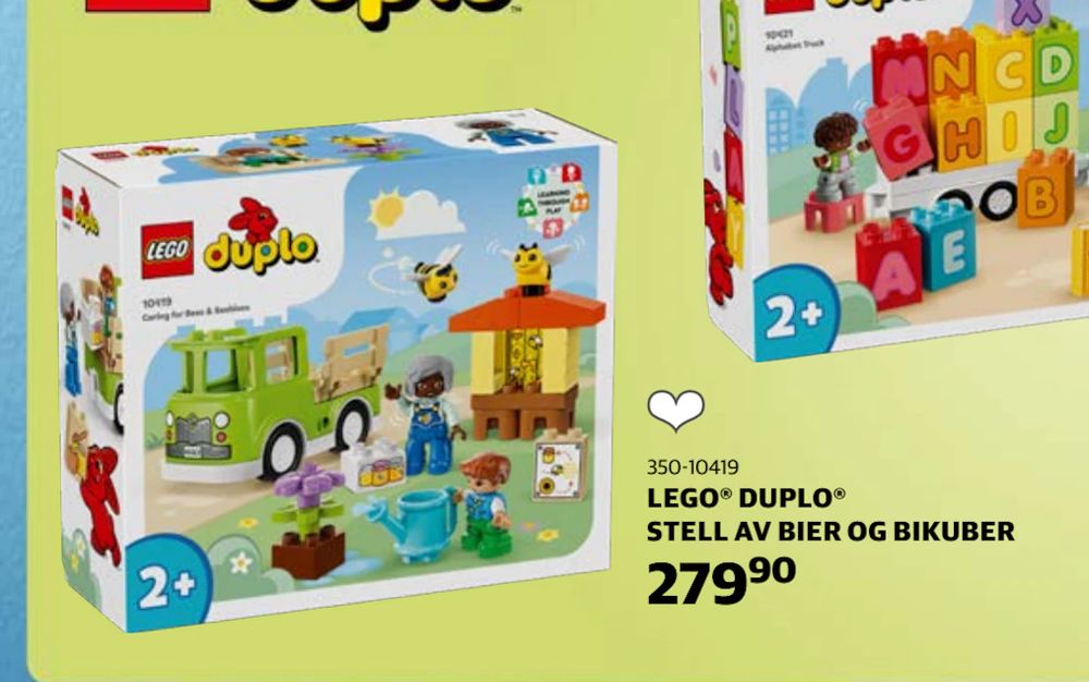 Tilbud på LEGO® DUPLO® STELL AV BIER OG BIKUBER fra Lekia til 279,90 kr