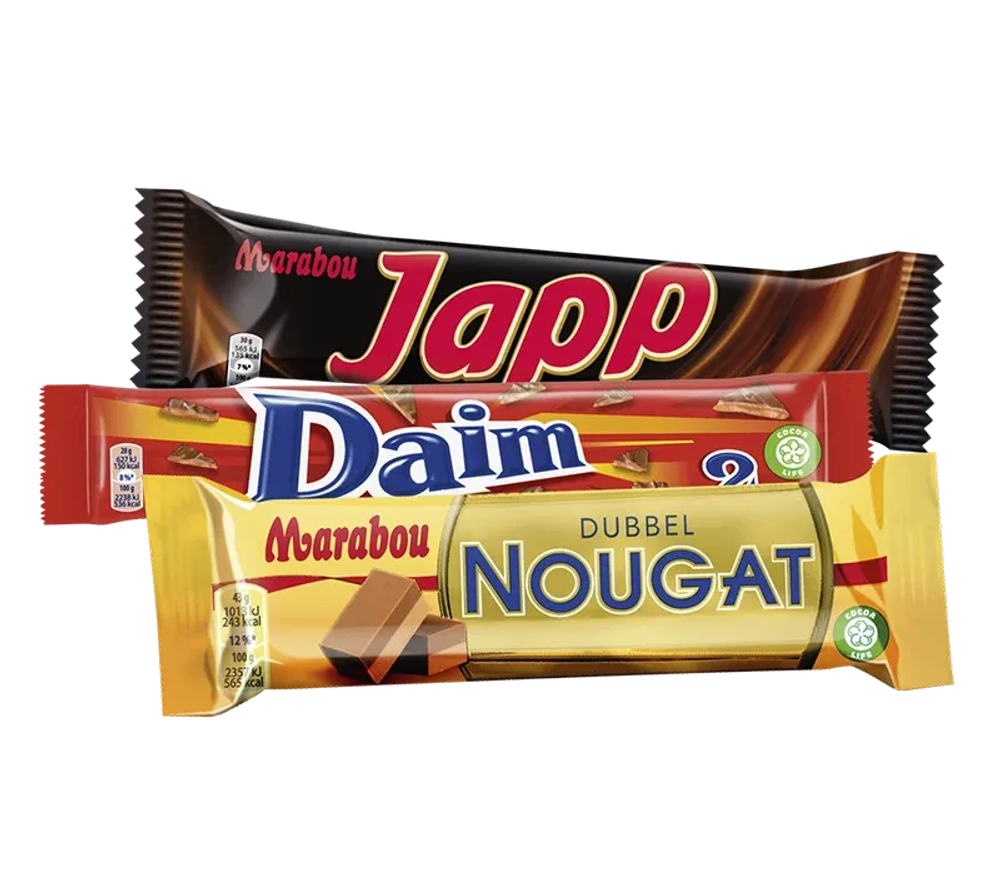 Erbjudanden på Dubbla stycksaker (Marabou, Daim) från ICA Maxi Stormarknad för 25 kr