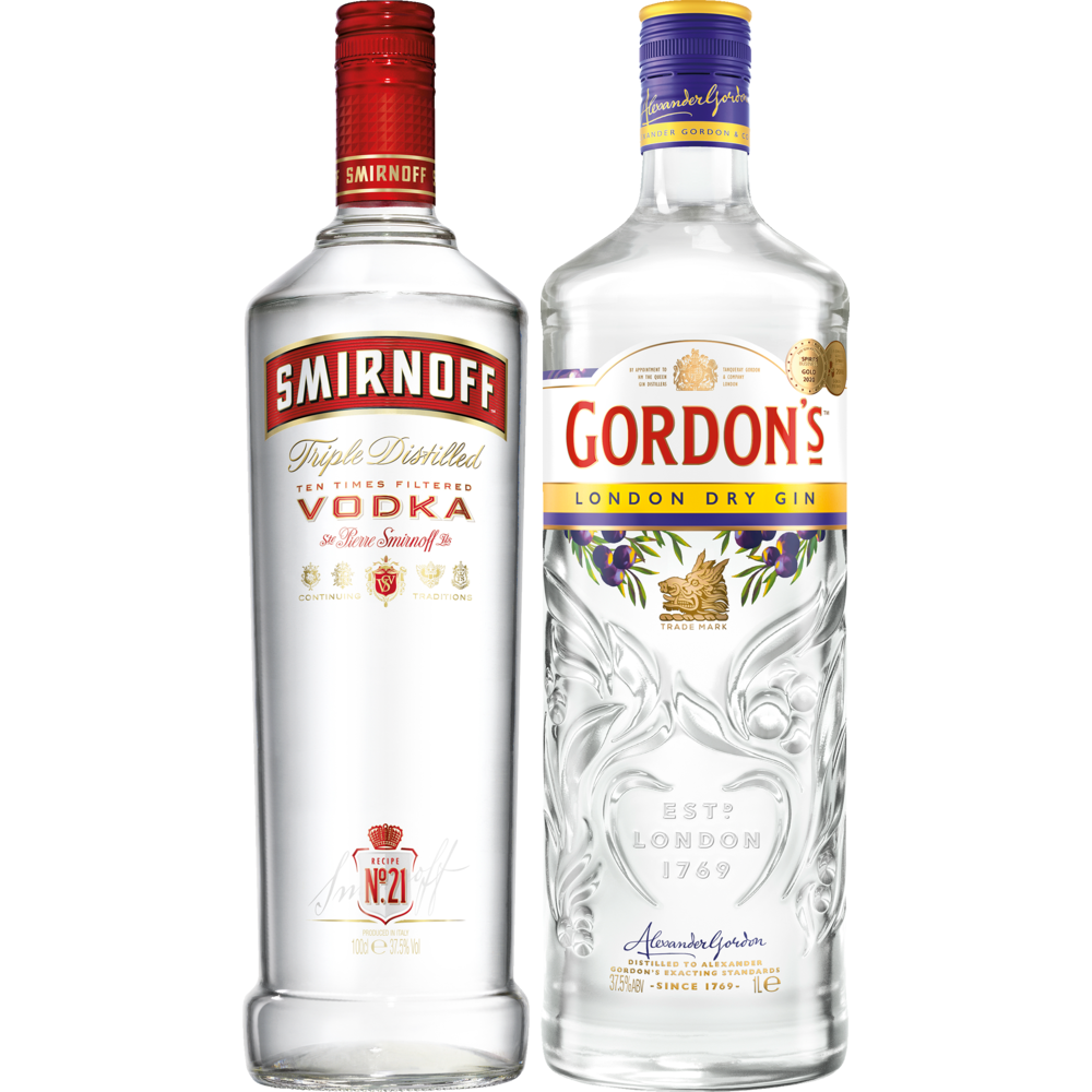 Erbjudanden på Smirnoff Vodka el. Gordon's Gin från Fleggaard för 12,08 €