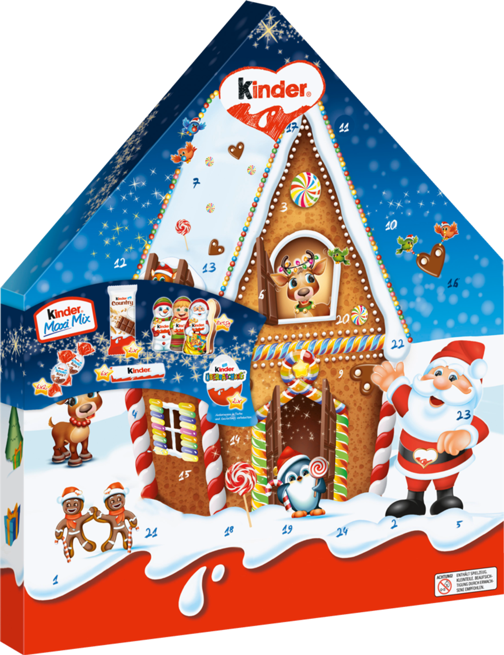 Tilbud på Kinder Maxi Mix Julekalender fra Calle til 95 kr.