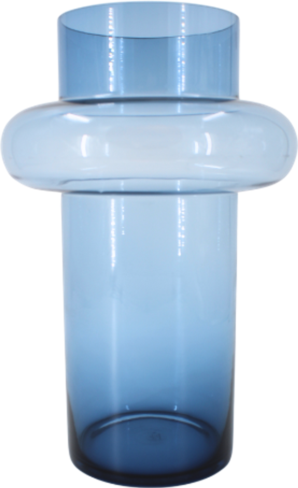 Tilbud på Lyngby - Tube Vase i Dark Blue (H:20cm) (Lyngby Glas) fra Basic & More til 137 kr.