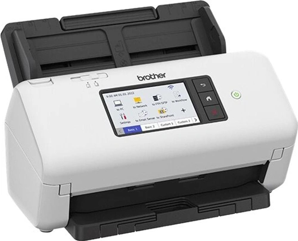 Tilbud på Brother ADS-4700W - Dokumentscanner - Dual CIS - Duplex - A4 - 600 dpi x 600 dpi - op til 40 ppm (mono) / op til 40 ppm (farve) - ADF (80 ark) - op ti fra ComputerSalg til 3.101 kr.