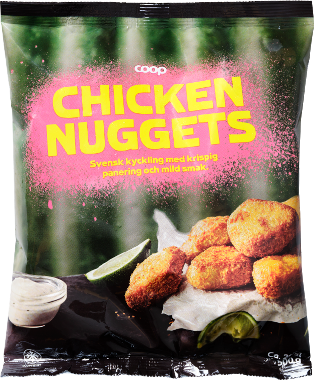 Erbjudanden på Chicken nuggets (Coop) från Coop X:-TRA för 29,90 kr