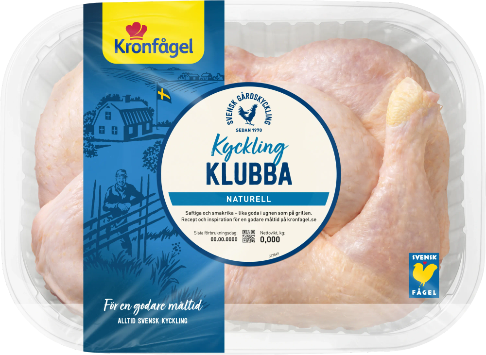 Erbjudanden på Färsk kycklingklubba, Ben, Lår (Kronfågel) från ICA Supermarket för 49 kr