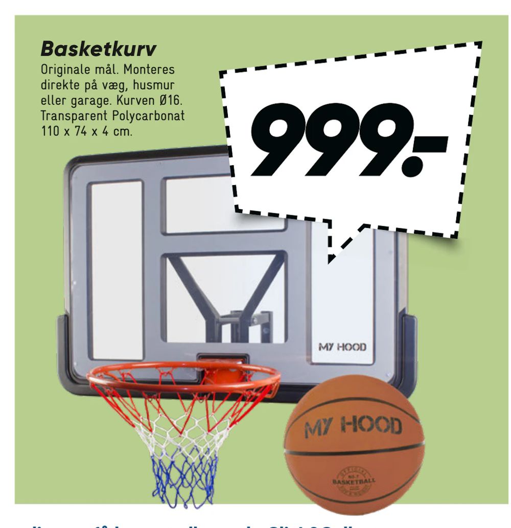 Tilbud på Basketkurv fra Bilka til 999 kr.