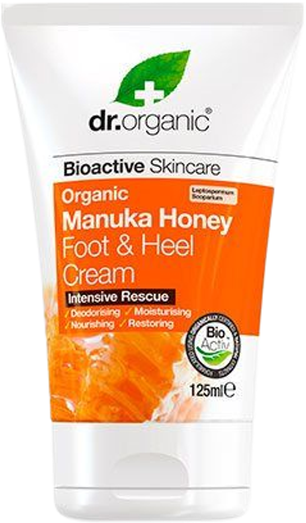 Tilbud på Manuka Honey Foot & Heel Cream (Dr. Organic) fra Helsam til 79,20 kr.