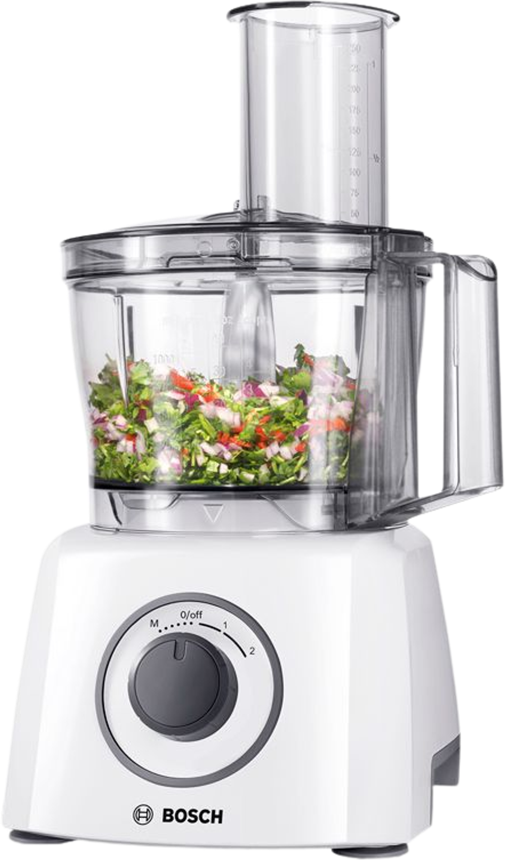 Tilbud på Bosch foodprocessor MCM3110W hvid fra Kop & Kande til 699,95 kr.