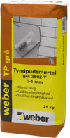 SAINT-GOBAIN WEBER TYNDPUDSMØRTEL GRÅ 25 KG (Saint-Gobain Weber)