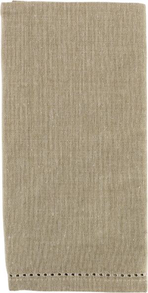 Stofserviet m. Hulsøm i Beige - 100% bomuld (45x45cm.)