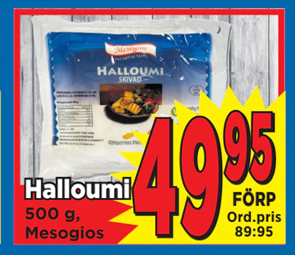 Erbjudanden på Halloumi från Supergrossen för 49,95 kr