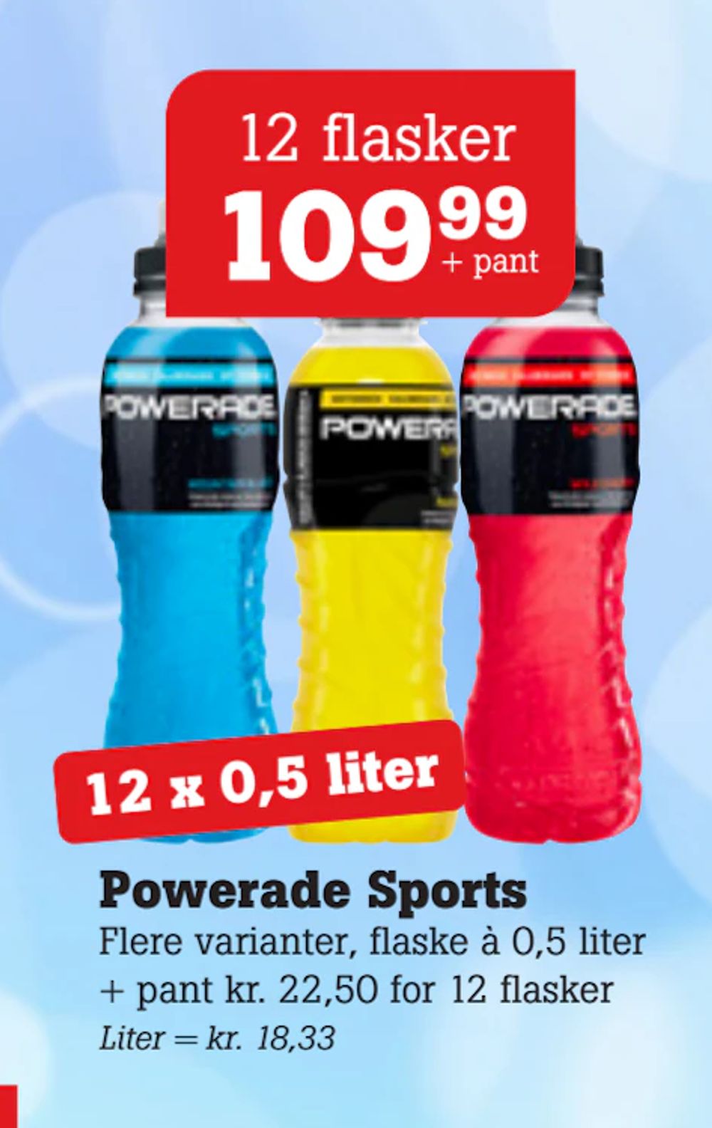 Tilbud på Powerade Sports fra Poetzsch Padborg til 109,99 kr.