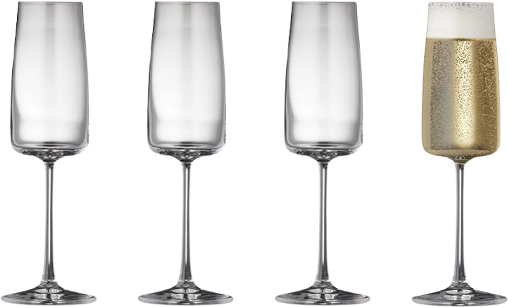 Tilbud på Lyngby Glas Krystal Zero champagneglas 30 cl fra Kop & Kande til 249,95 kr.