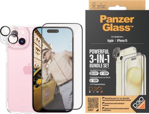 PanzerGlass™ | 3-i-1 Protection Pack | Apple iPhone 15