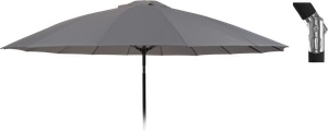 Ramsö Parasol, Charcoalfarvet M. Charcoalstel 245 Cm 270 Cm