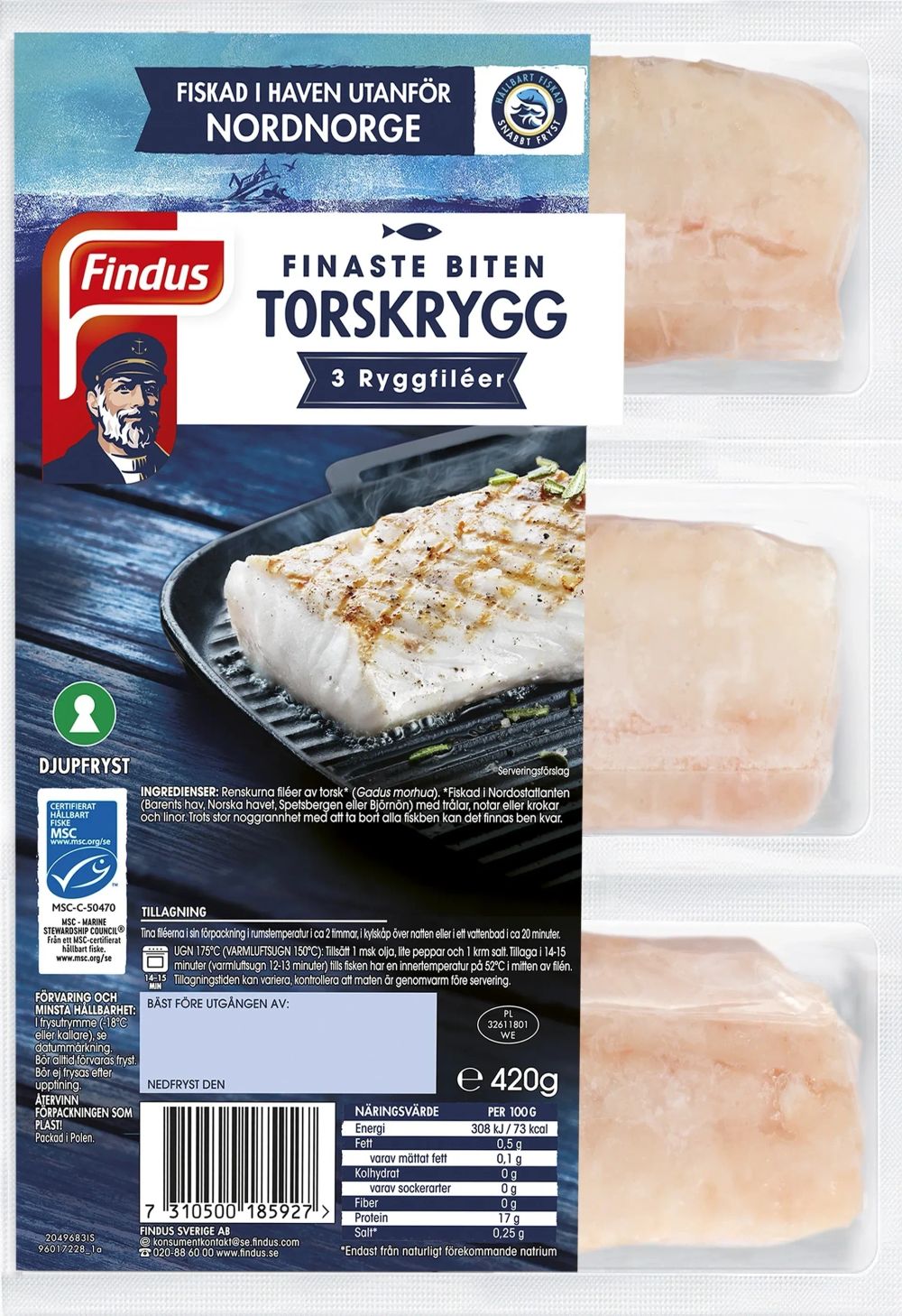 Erbjudanden på Fryst Torskryggfilé (Findus) från ICA Maxi Stormarknad för 99 kr